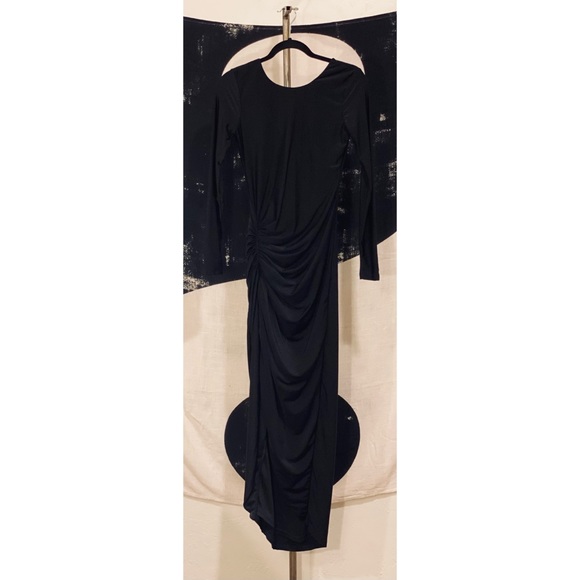 sarah ruched maxi dress